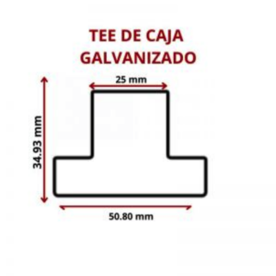 TEE DE CAJA GALVANIZADO